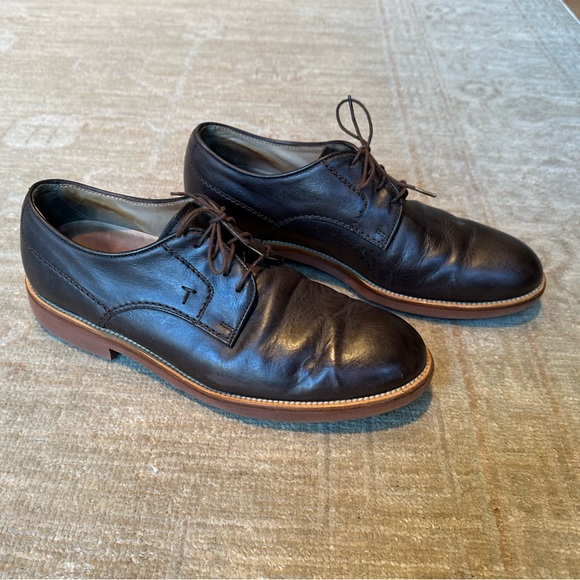 Tod’s leather lace-up shoes in dark brown main image 5